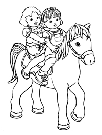 Paardrijden - Kleurplaat009