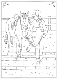 Paardrijden - Kleurplaat010