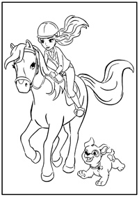 Paardrijden - Kleurplaat013