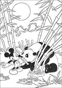 Panda - Kleurplaat008