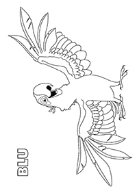 Papegaaien - Kleurplaat032