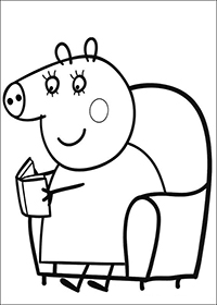 Peppa Pig - Kleurplaat009