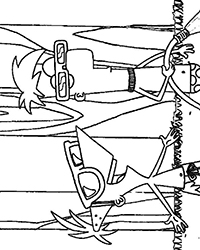 Phineas En Ferb - Kleurplaat013