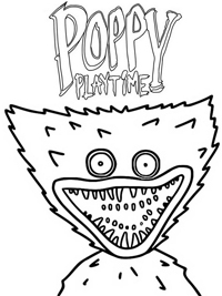 Poppy Playtime - Kleurplaat026