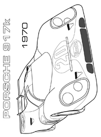 Porsche - Kleurplaat003