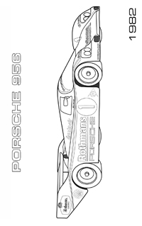 Porsche - Kleurplaat005