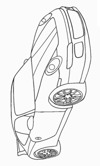 Porsche - Kleurplaat011