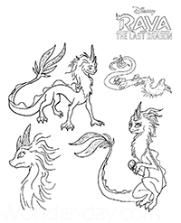 Raya And The Last Dragon - Kleurplaat016