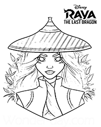 Raya And The Last Dragon - Kleurplaat018