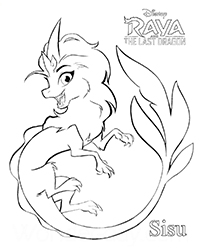 Raya And The Last Dragon - Kleurplaat020
