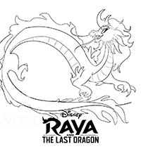 Raya And The Last Dragon - Kleurplaat026