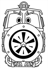Robot Trains - Kleurplaat001