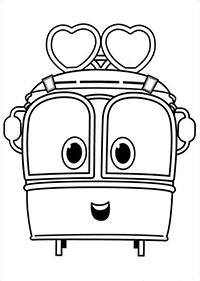 Robot Trains - Kleurplaat004
