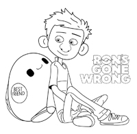 Rons Gone Wrong - Kleurplaat001