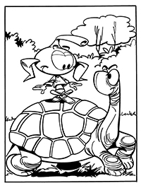 Schildpadden - Kleurplaat009