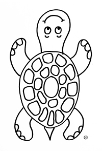 Schildpadden - Kleurplaat018