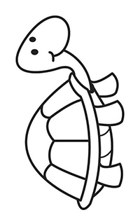 Schildpadden - Kleurplaat034
