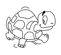 Schildpadden - Kleurplaat056