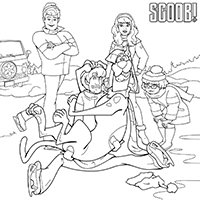 Scoob - Kleurplaat007