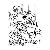 Scooby Doo - Kleurplaat027