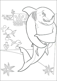 Shark Tale - Kleurplaat006