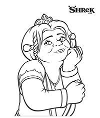 Shrek - Kleurplaat042