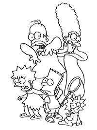 Simpsons - Kleurplaat024