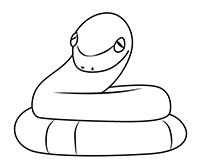 Slangen - Kleurplaat010
