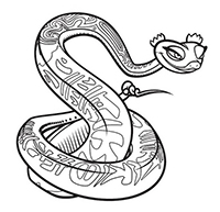 Slangen - Kleurplaat013