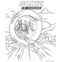 Sonic - Kleurplaat002