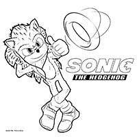 Sonic - Kleurplaat005