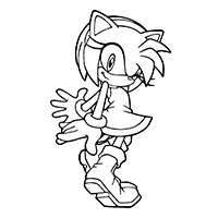 Sonic - Kleurplaat019