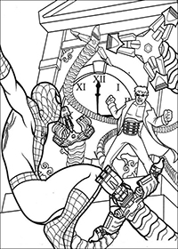 Spiderman - Kleurplaat001