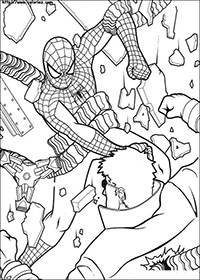 Spiderman - Kleurplaat002