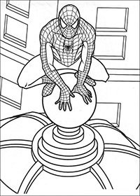 Spiderman - Kleurplaat006