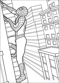 Spiderman - Kleurplaat007
