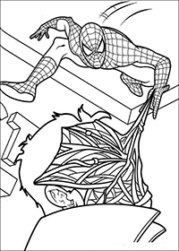 Spiderman - Kleurplaat008