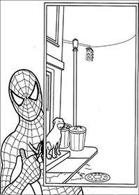 Spiderman - Kleurplaat009