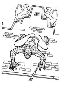 Spiderman - Kleurplaat014