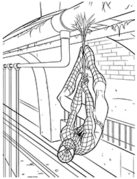 Spiderman - Kleurplaat020