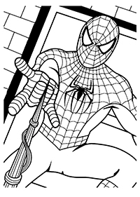 Spiderman - Kleurplaat027