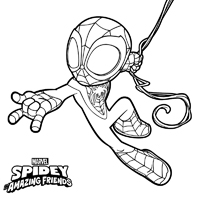 Spidey And His Amazing Friends - Kleurplaat013