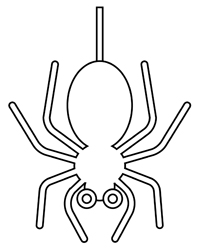 Spinnen - Kleurplaat009