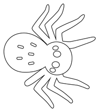 Spinnen - Kleurplaat010