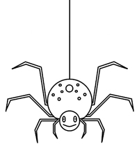 Spinnen - Kleurplaat020