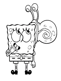 Spongebob Squarepants - Kleurplaat002