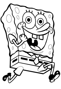 Spongebob Squarepants - Kleurplaat013
