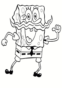 Spongebob Squarepants - Kleurplaat042