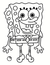 Spongebob Squarepants - Kleurplaat044