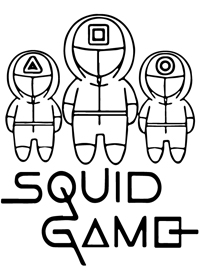 Squid Game - Kleurplaat013